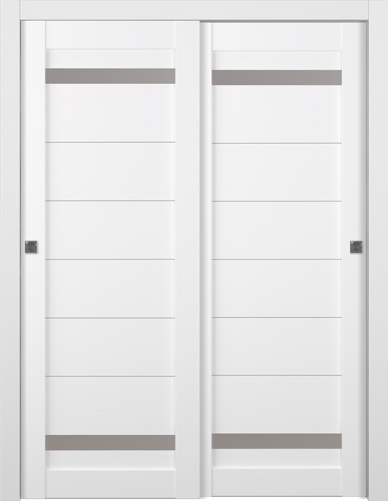Perla Vetro Bianco Noble Bypass doors