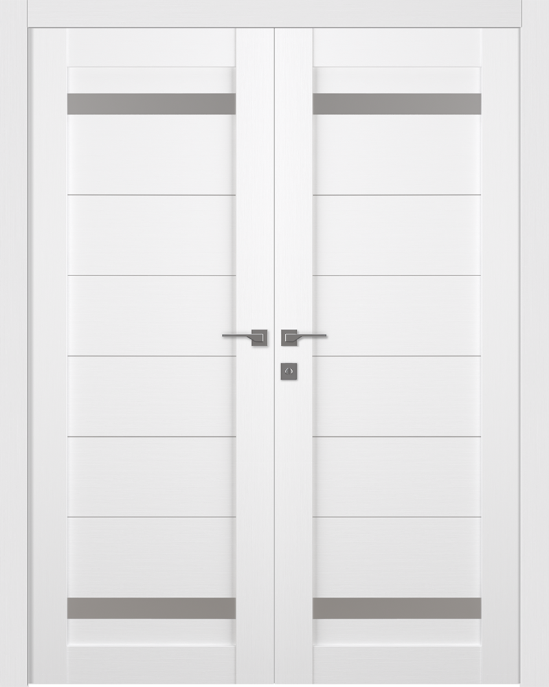 Perla Vetro Bianco Noble Double doors
