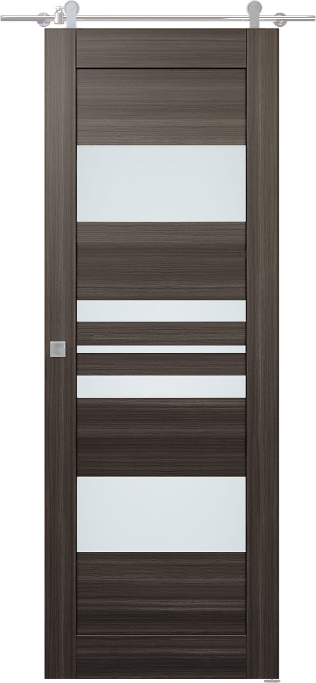 Romi Vetro Gray Oak Barn doors