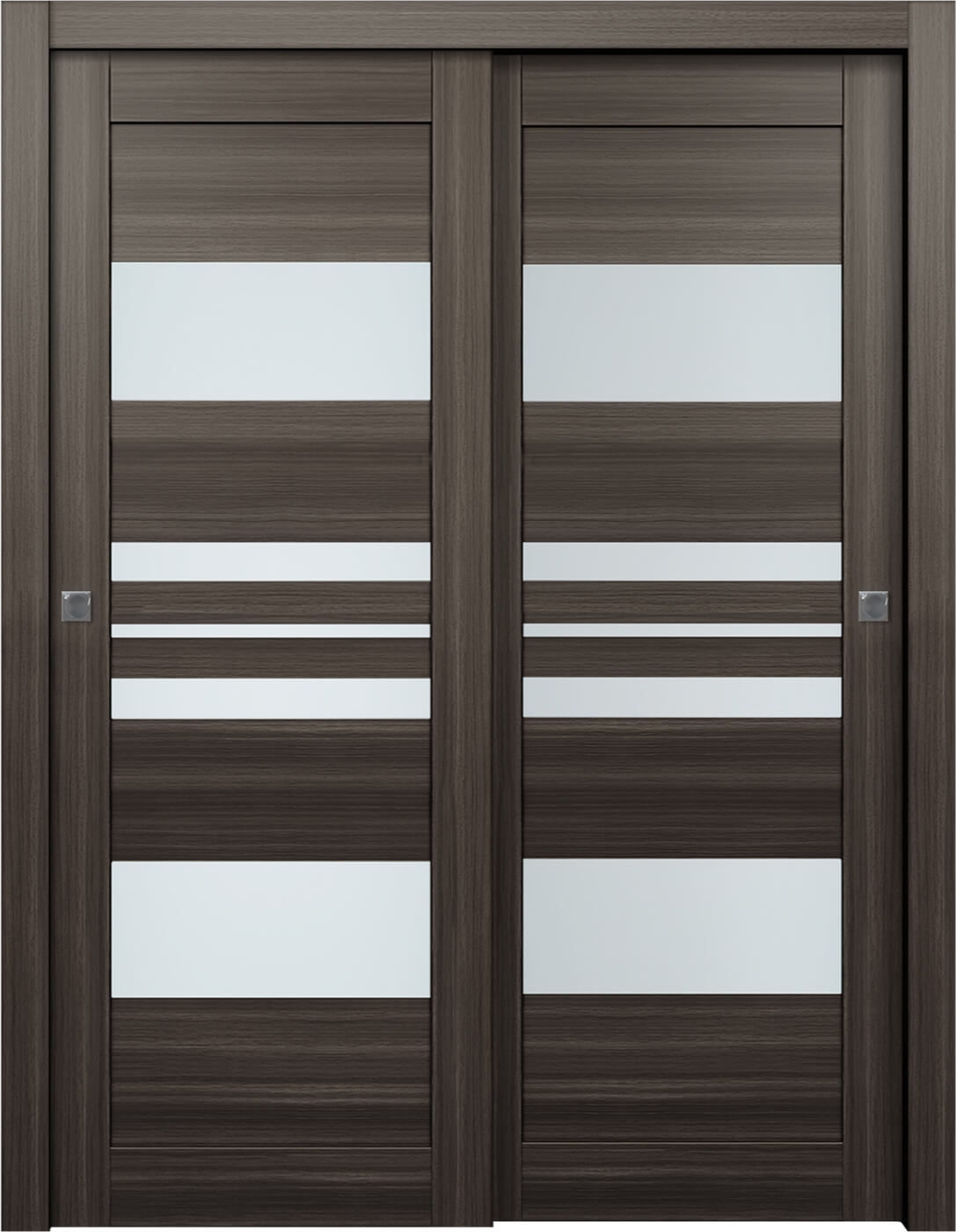 Romi Vetro Gray Oak Bypass doors