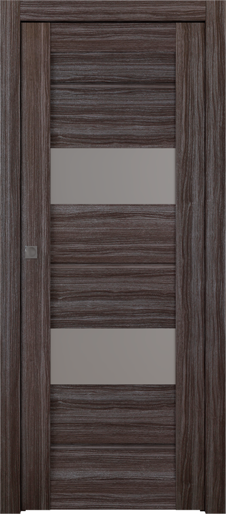 Vita Vetro Gray Oak Pocket doors