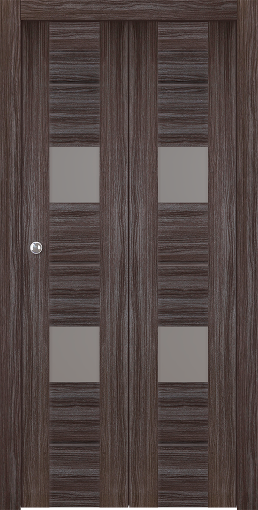 Vita Vetro Gray Oak Bi-folding doors