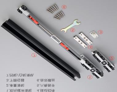 Aluminum Top Mounted Sliding Door Hardware
