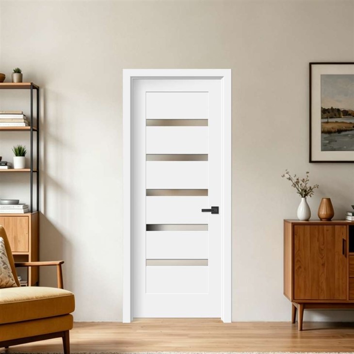 5-Small Lite Frosted Glass Door