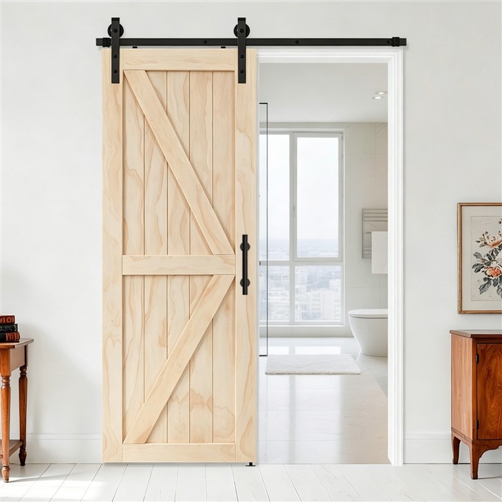 Solid Pine Wood Barn Door