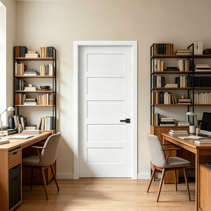 5-panel Solid Core Shaker Door