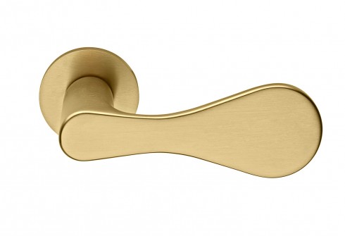 DnD Drop Lever Antique Satin Gold Privacy DP40TPVD-SG