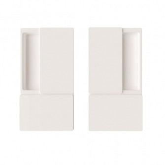 AGB Kit Maniglia Wave Passage White
