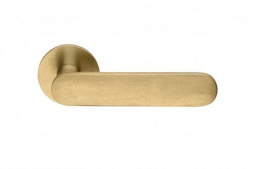 DnD Short Lever Antique Satin Gold Privacy SH12TPVD-SG