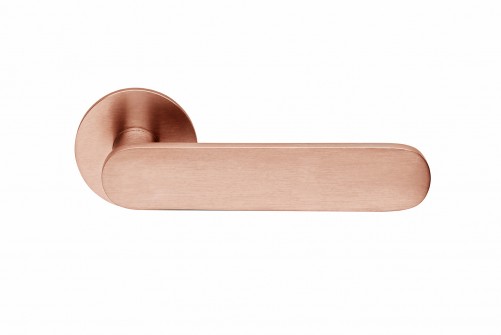 DnD Short Lever Satin Copper Privacy SH12TPVD-SCD