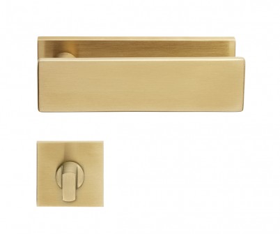 DnD Due Lever Antique Satin Gold Privacy DU11TPVD-SG