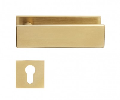 DnD Due Lever Antique Satin Gold Keyed DU11YPVD-SG