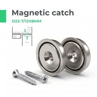 Magnetic Catch D22-7/12×8mm