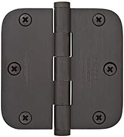 3 1/2" X 3 1/2" RESIDENTIAL DUTY HINGE WITH 5/8" RADIUS CORNERS 91033 US19 (FLAT BLACK)