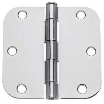 3 1/2" X 3 1/2" RESIDENTIAL DUTY HINGE WITH 5/8" RADIUS CORNERS 91033 US26 (POLISHED CHROME)