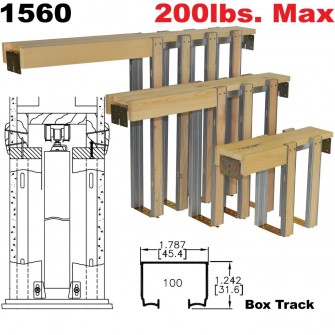 JOHNSON HARDWARE 1560 2 6 STUD WALLS FOR 8 DOORS